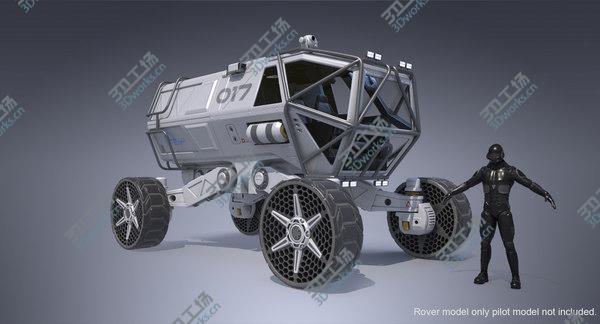images/goods_img/20210312/3D Sci-fi Scout Vehicle Rover/3.jpg